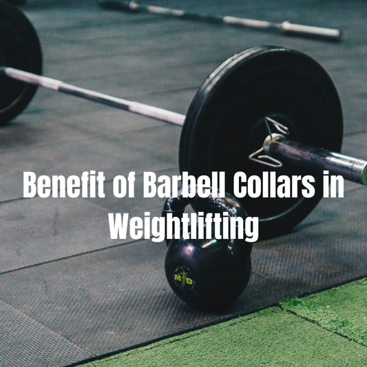 Barbell collars used in weightlifting to secure weights on the bar. Essential for safety and stability.