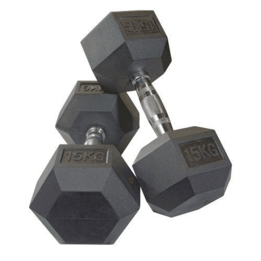 VIRTUS 15 KG HEX DUMBBELLS