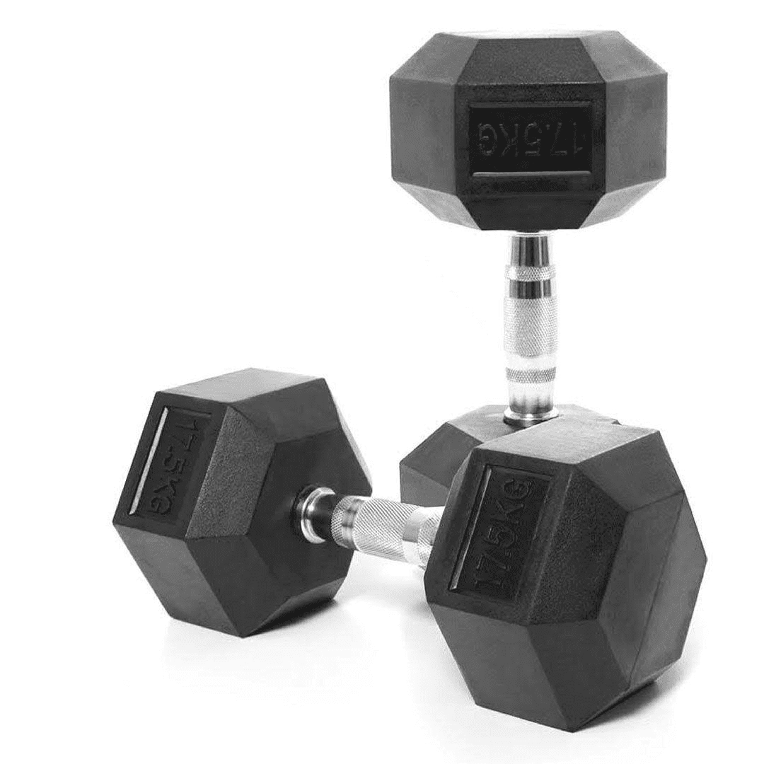 VIRTUS 17.5 KG HEX DUMBBELLS